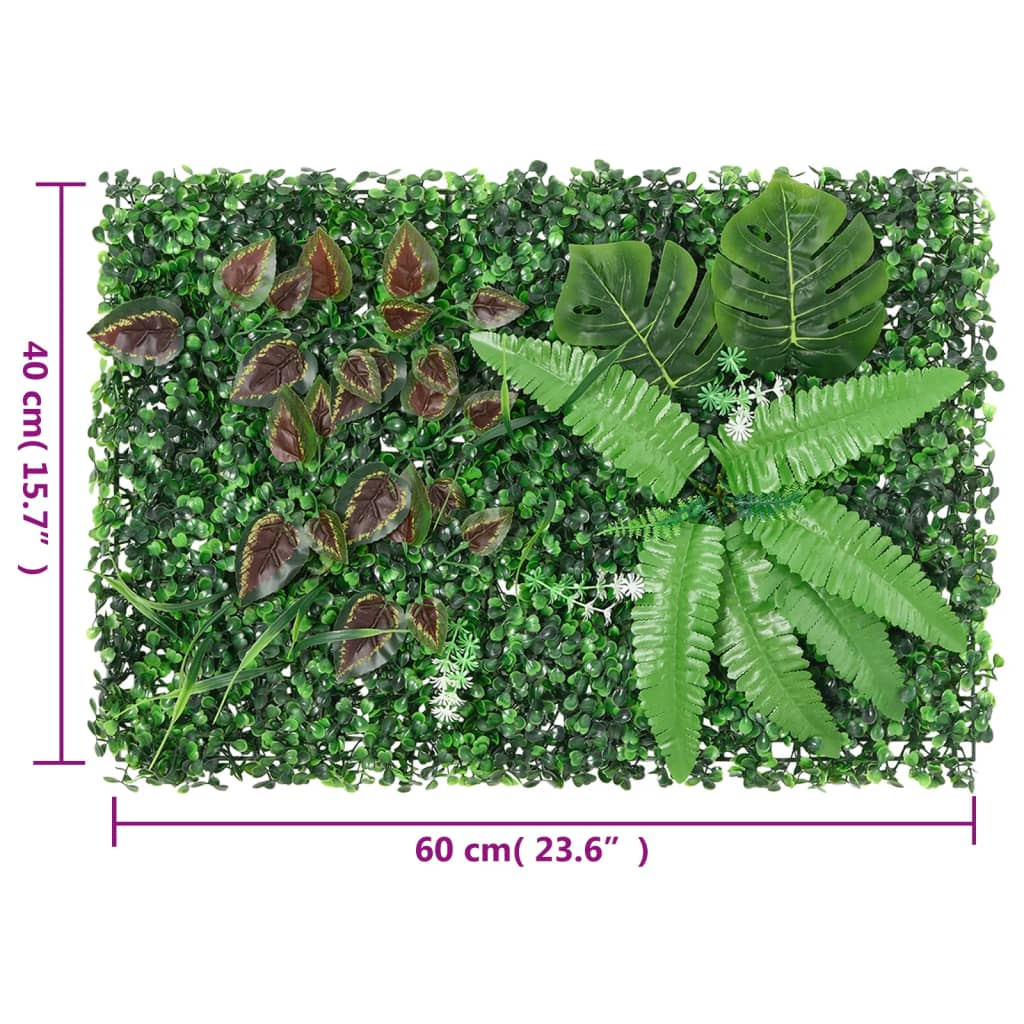 Ograda od umjetnih biljaka 24 kom zelena 40 x 60 cm