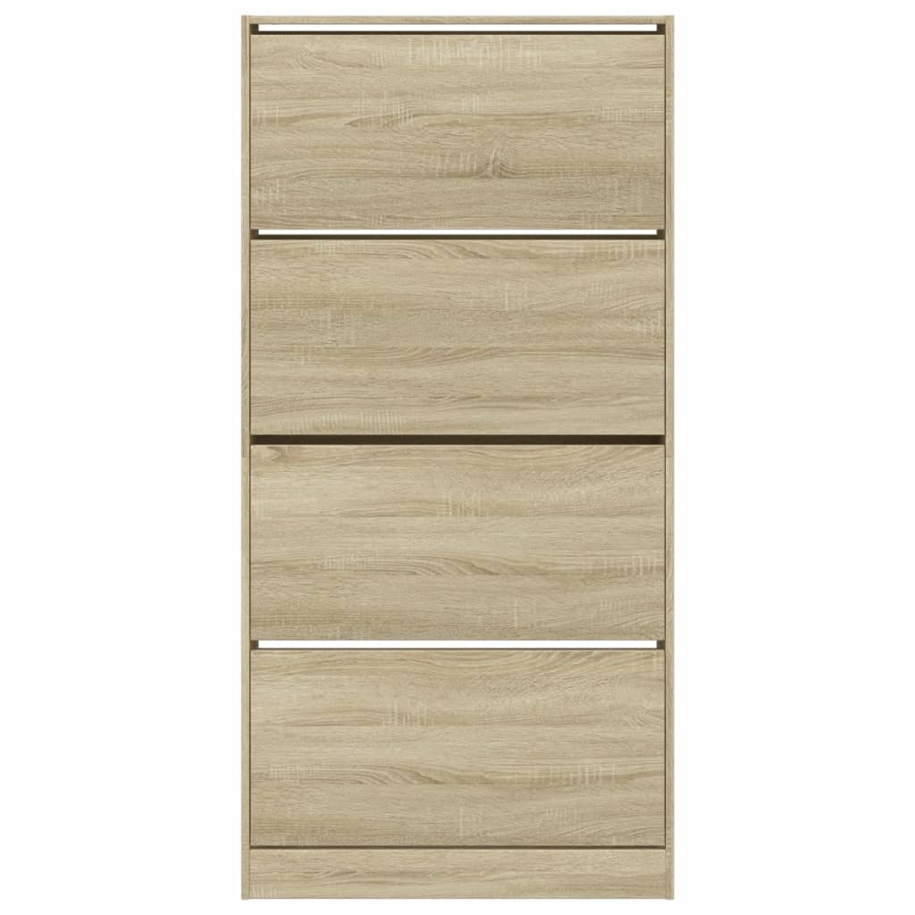Ormarić za cipele s 4 ladice boja hrasta 80 x 21 x 163,5 cm