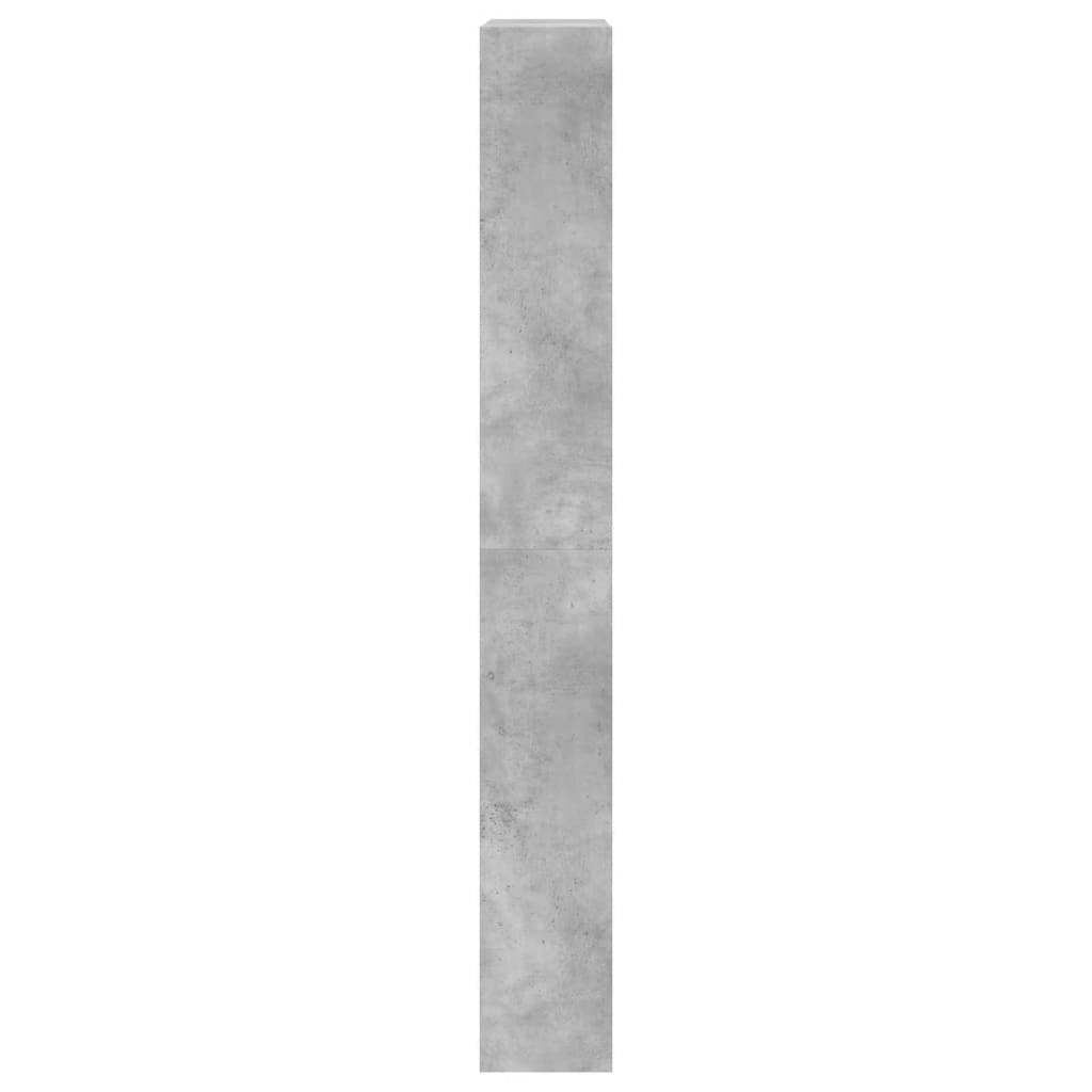 Ormarić za cipele s 4 ladice siva boja betona 80x21x163,5 cm