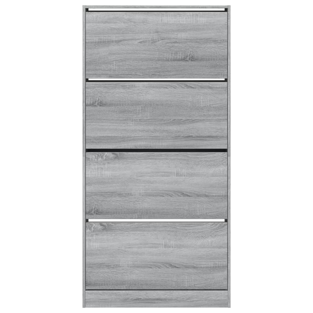 Ormarić za cipele s 4 ladice siva boja hrasta 80x21x163,5 cm