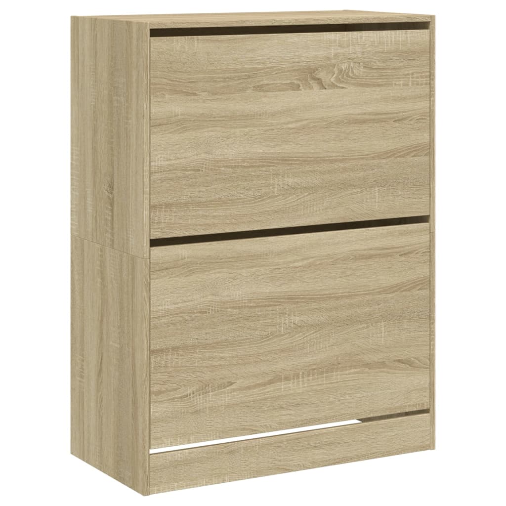 Ormarić za cipele s 2 ladice boja hrasta 80x42x108 cm