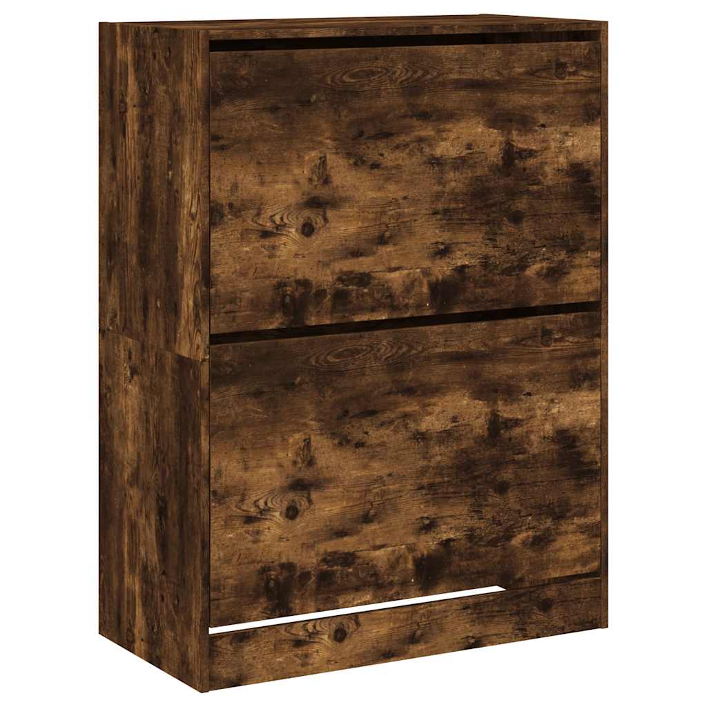 Ormarić za cipele s 2 ladice boja hrasta 80x42x108 cm