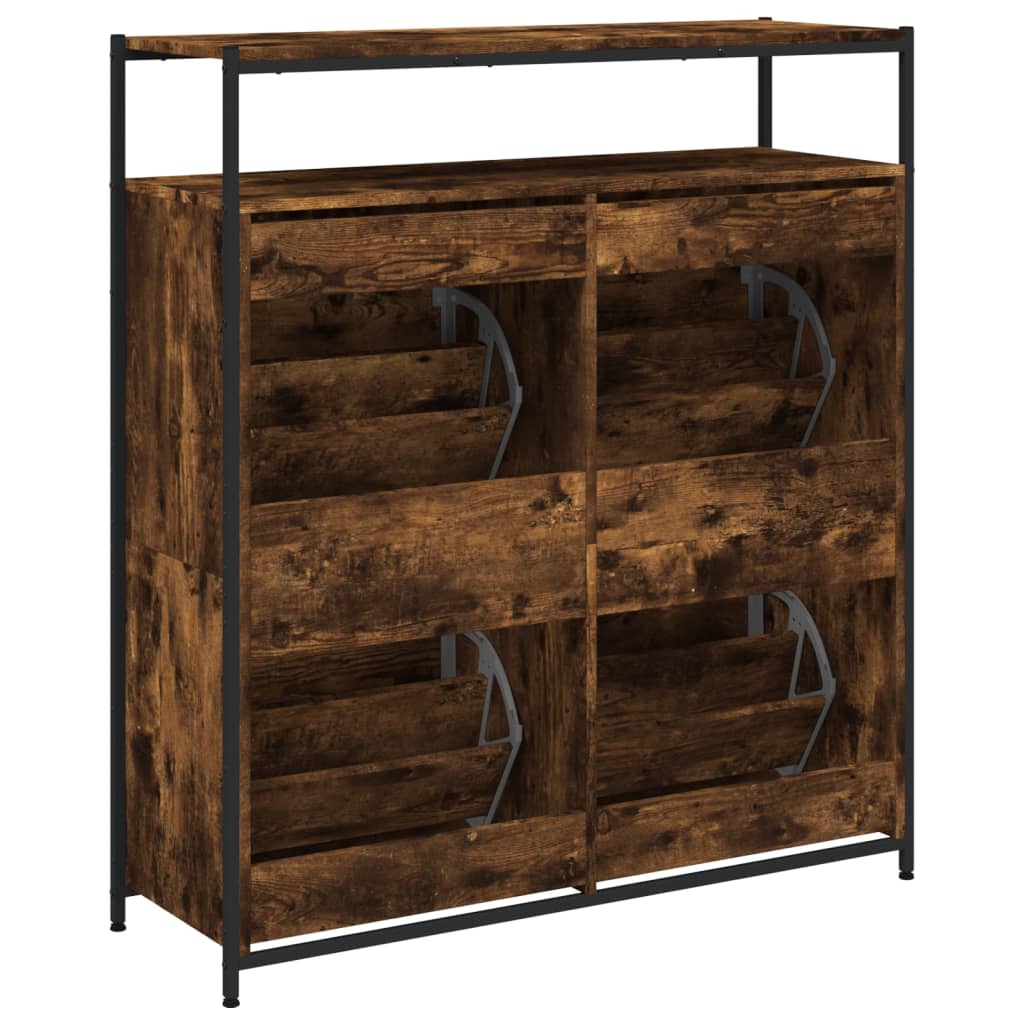 Ormarić za cipele s 4 ladice boja hrasta 100x34x112 cm