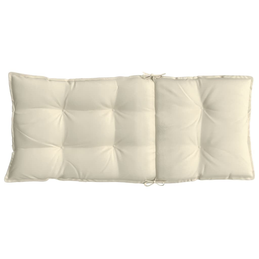 Jastuci za stolicu s visokim naslonom 4 kom krem tkanina Oxford