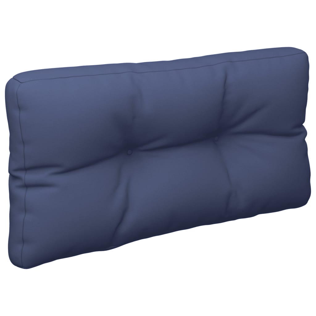 Set jastuka za palete modri 70 x 40 x 12 cm od tkanine