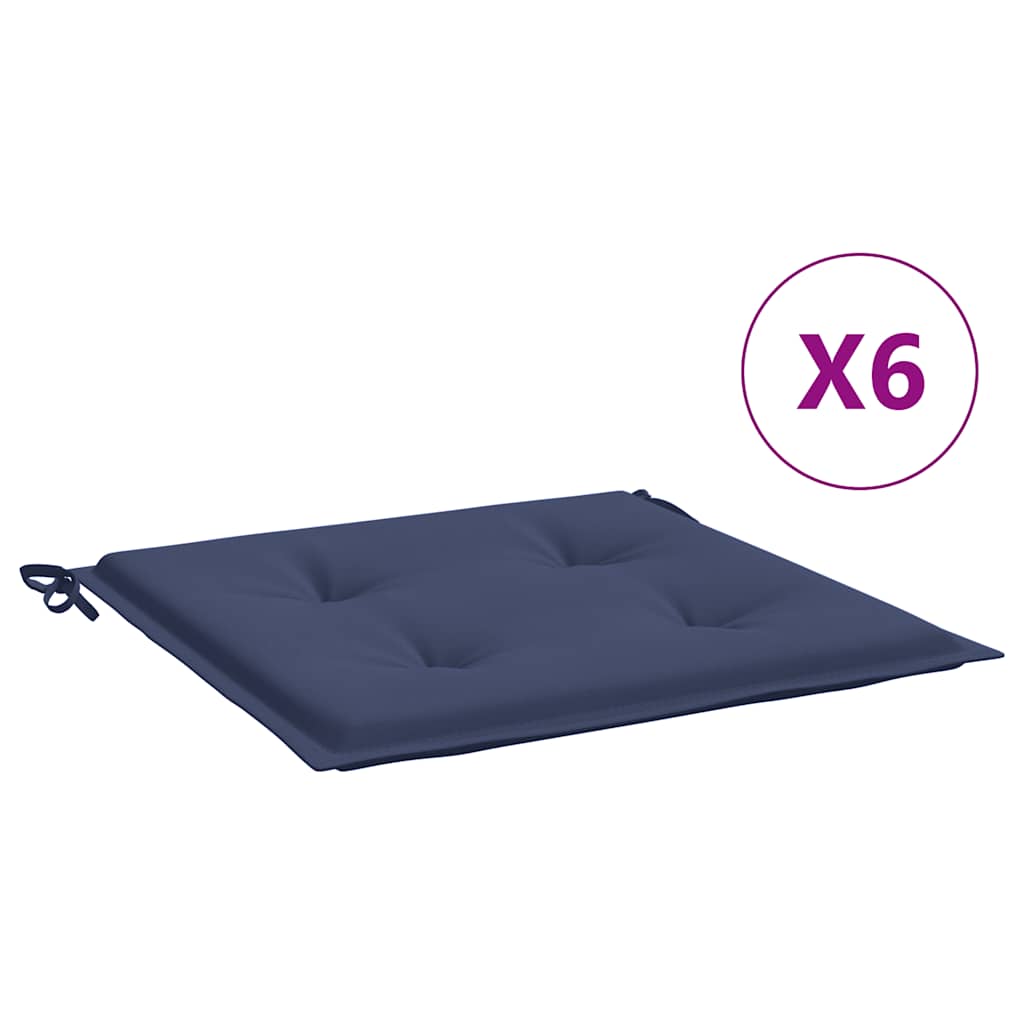 Jastuci za palete 6 kom modri 50x50x4 cm od tkanine Oxford