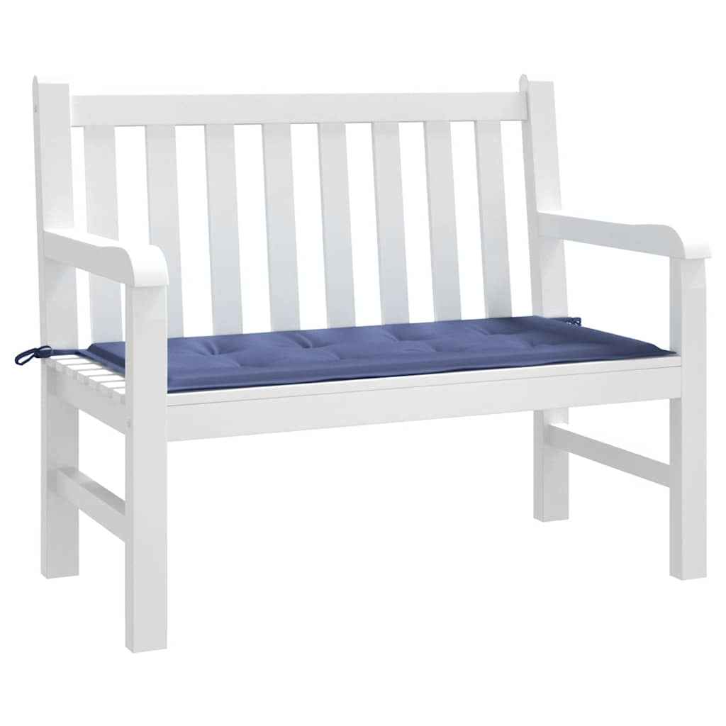 Jastuk za vrtnu klupu modri 120x50x4 cm od tkanine Oxford