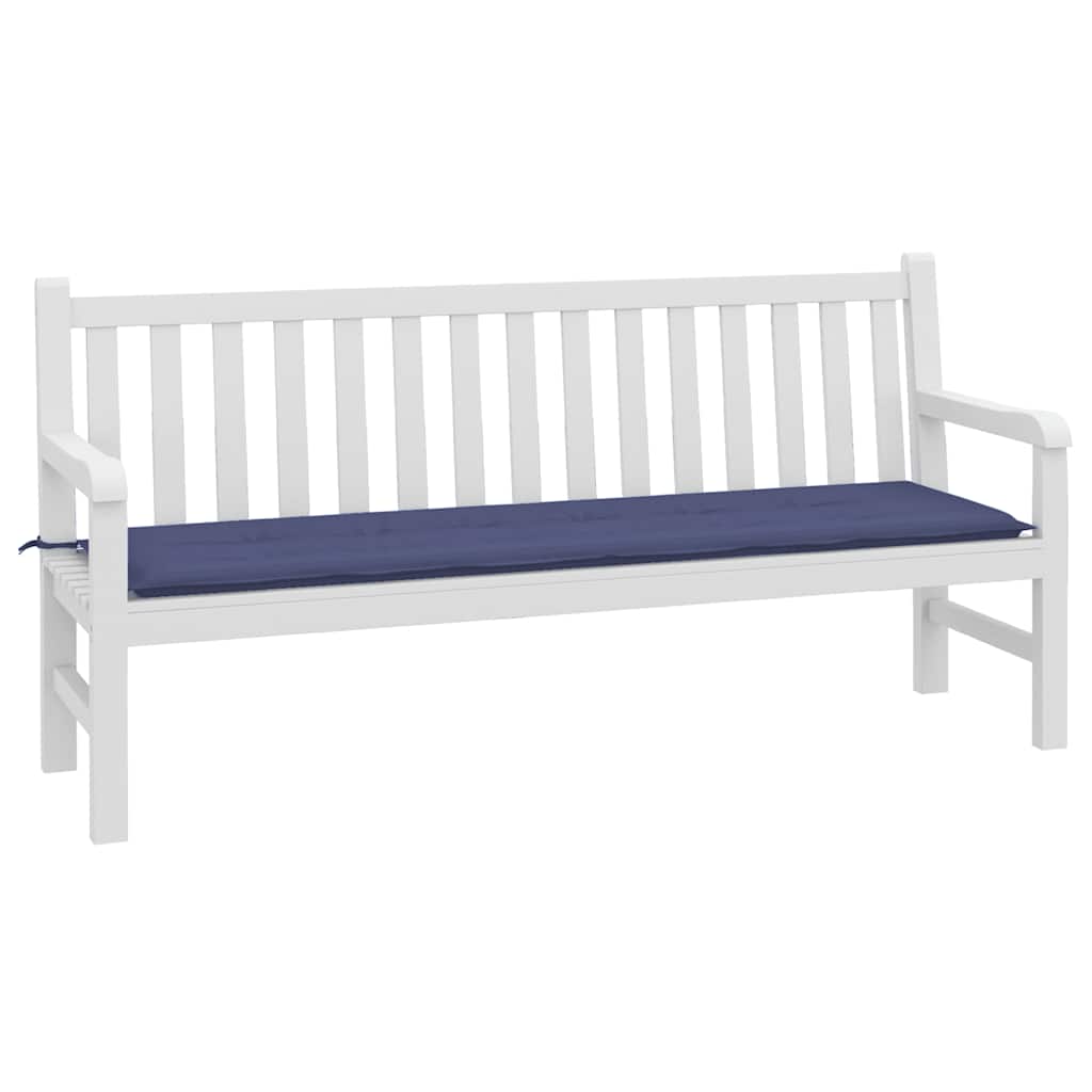 Jastuk za vrtnu klupu modri 180x50x4 cm od tkanine Oxford