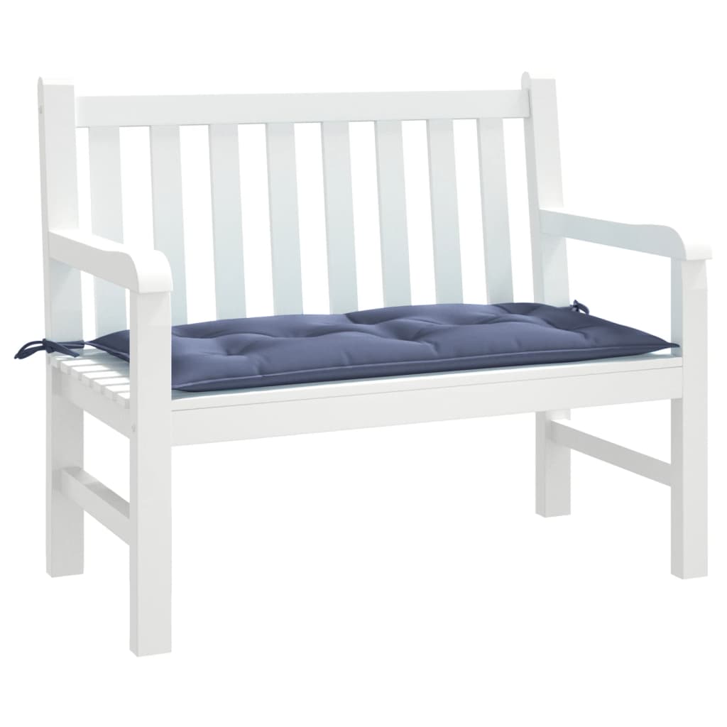 Jastuk za vrtnu klupu modri 110x50x7 cm tkanine Oxford