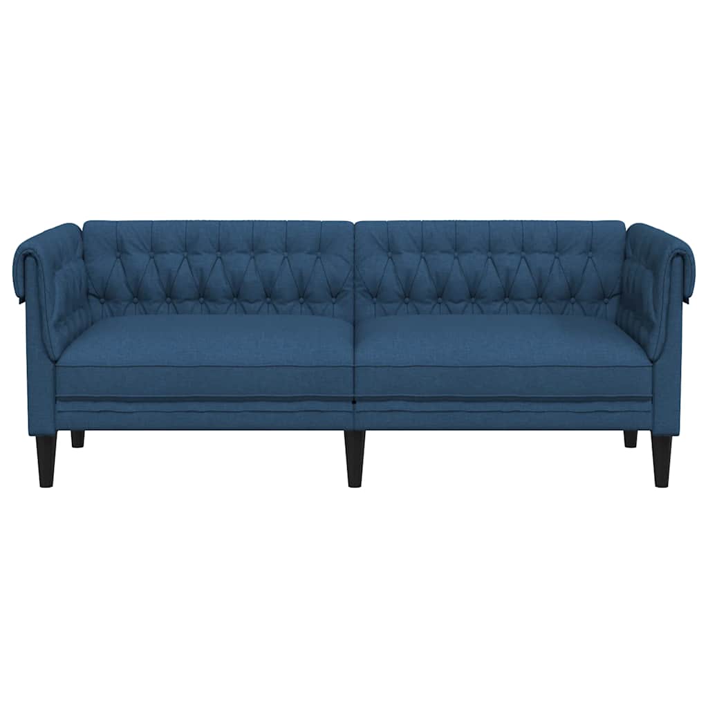 Trosjed Chesterfield plavi od tkanine