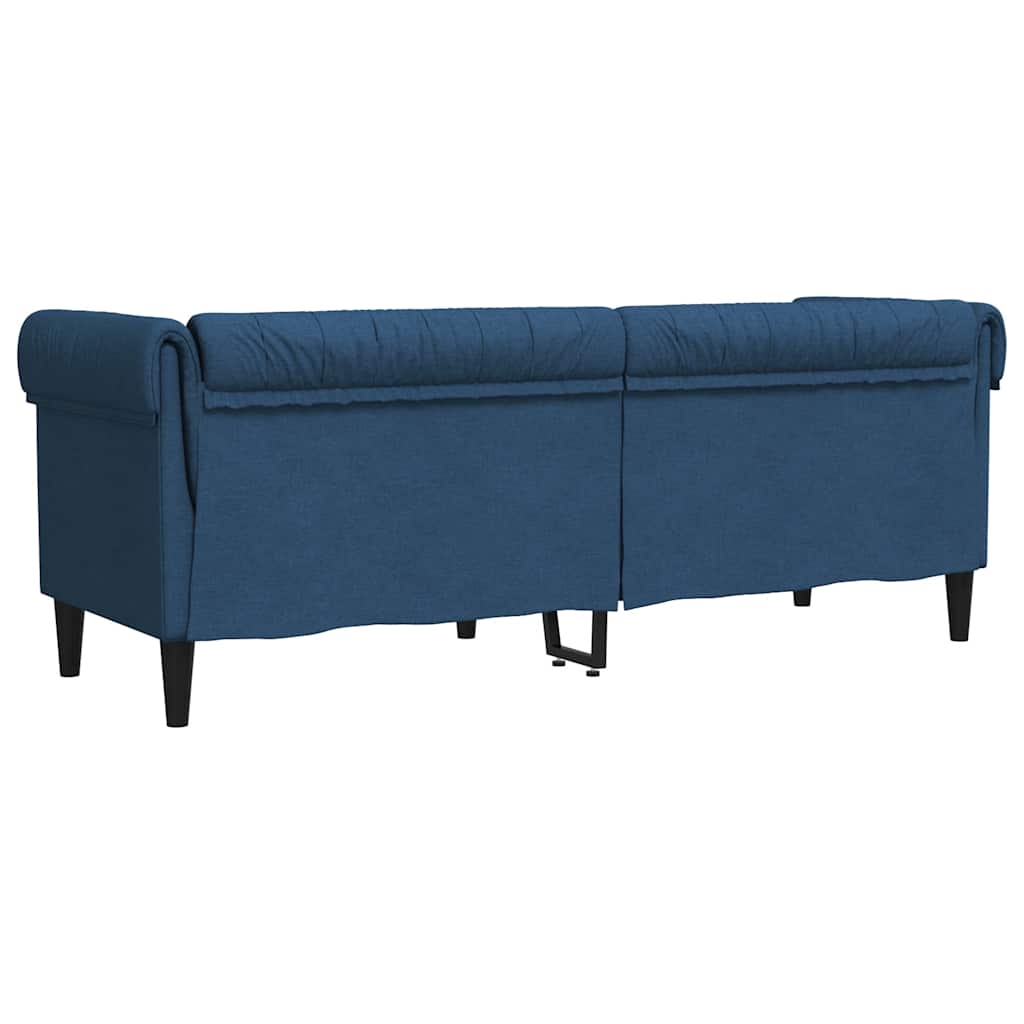 Trosjed Chesterfield plavi od tkanine