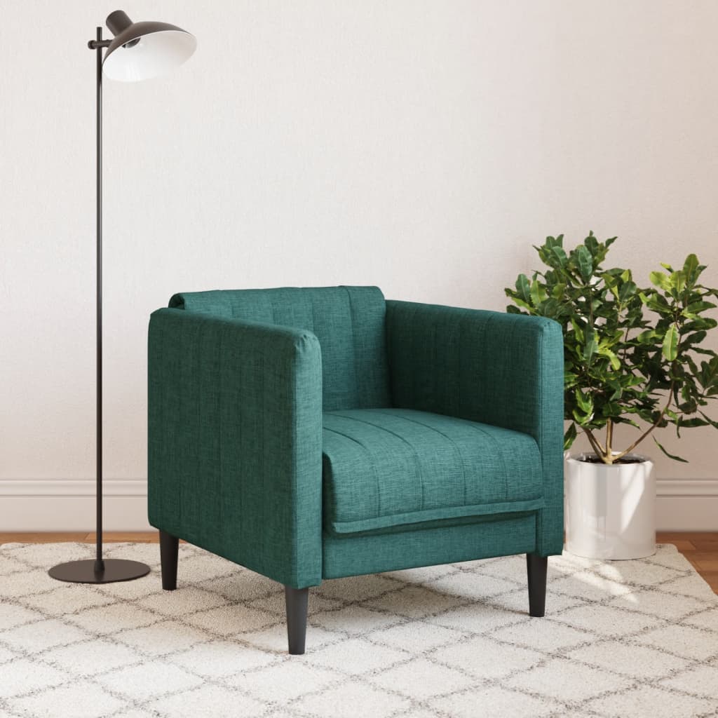 Sofa fotelja od tkanine tamnozeleni