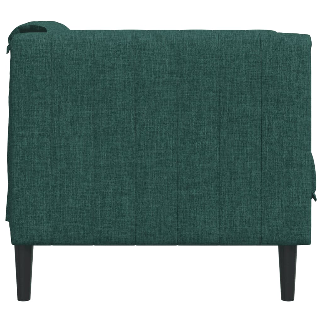 Sofa fotelja od tkanine tamnozeleni