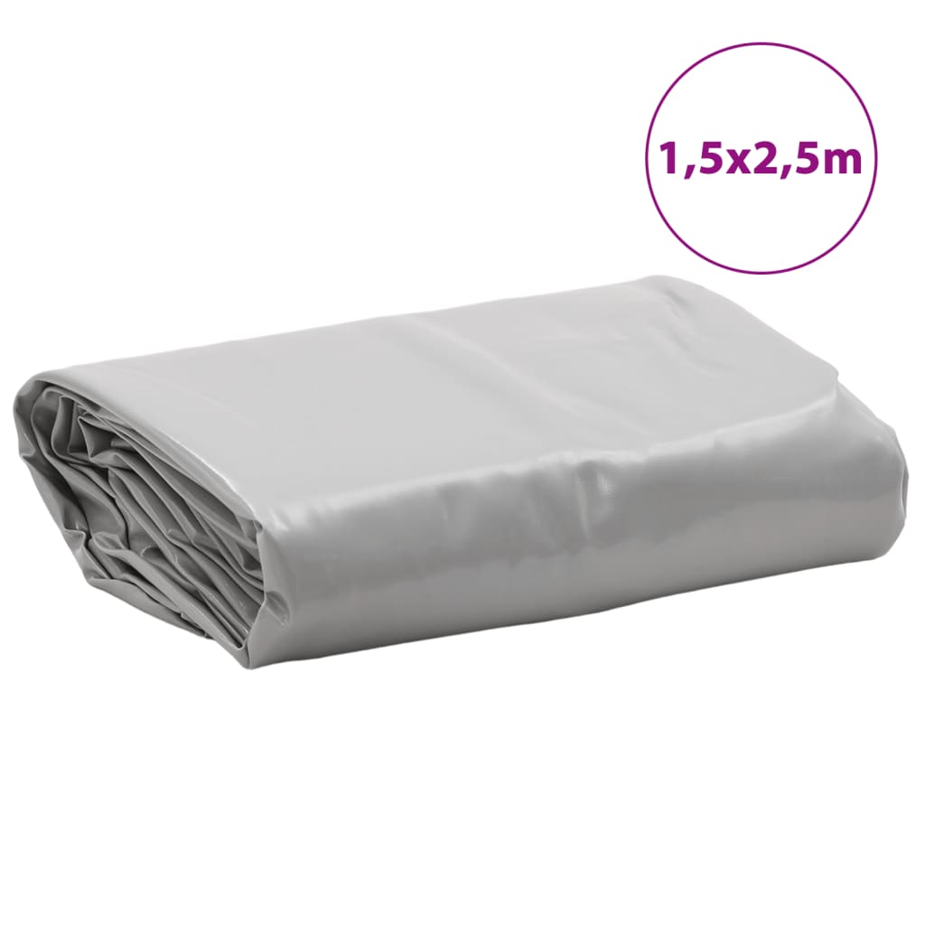 Cerada siva 1,5x2,5 m 650 g/m²