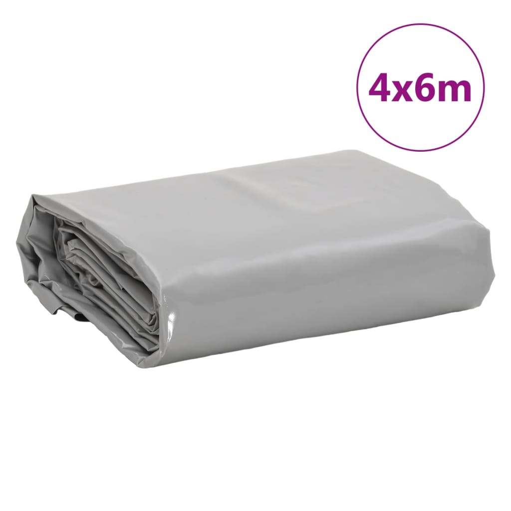 Cerada siva 4 x 6 m 650 g/m²