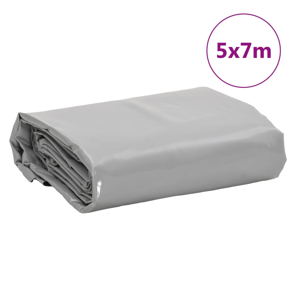 Cerada siva 5 x 7 m 650 g/m²