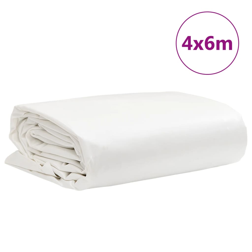 Cerada bijela 4 x 6 m 650 g/m²