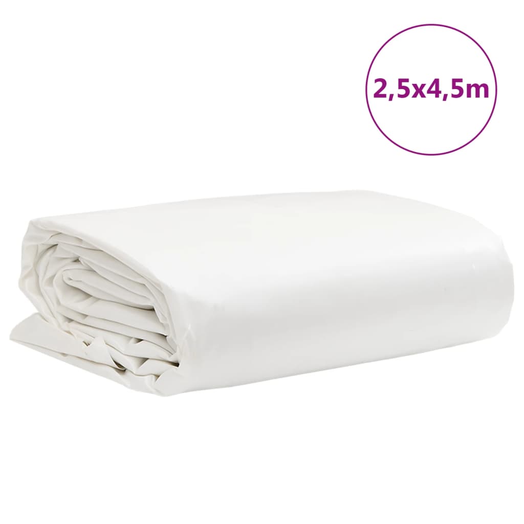 Cerada bijela 2,5 x 4,5 m 650 g/m²