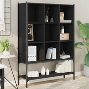 Regal za knjige crni 102 x 30 x 141,5 cm od konstruiranog drva