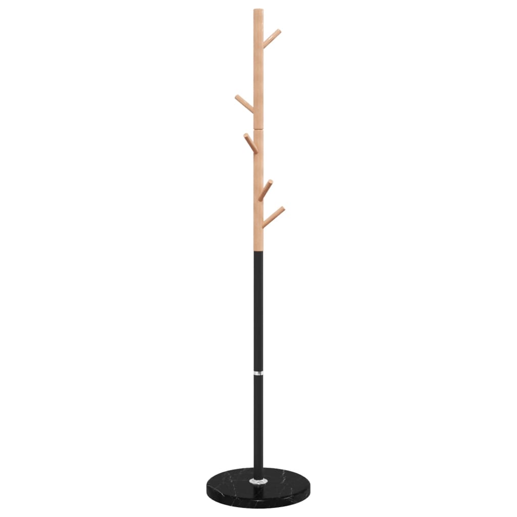 Stalak za kapute crni 172 cm od željeza obloženog prahom