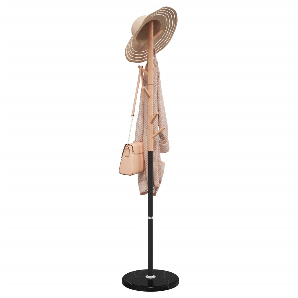Stalak za kapute crni 172 cm od željeza obloženog prahom