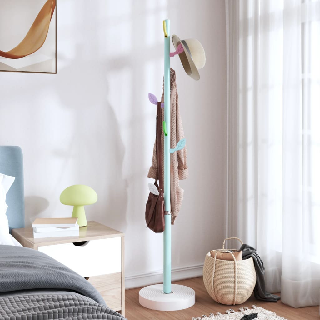 Stalak za kapute plavi 172 cm od željeza obloženog prahom
