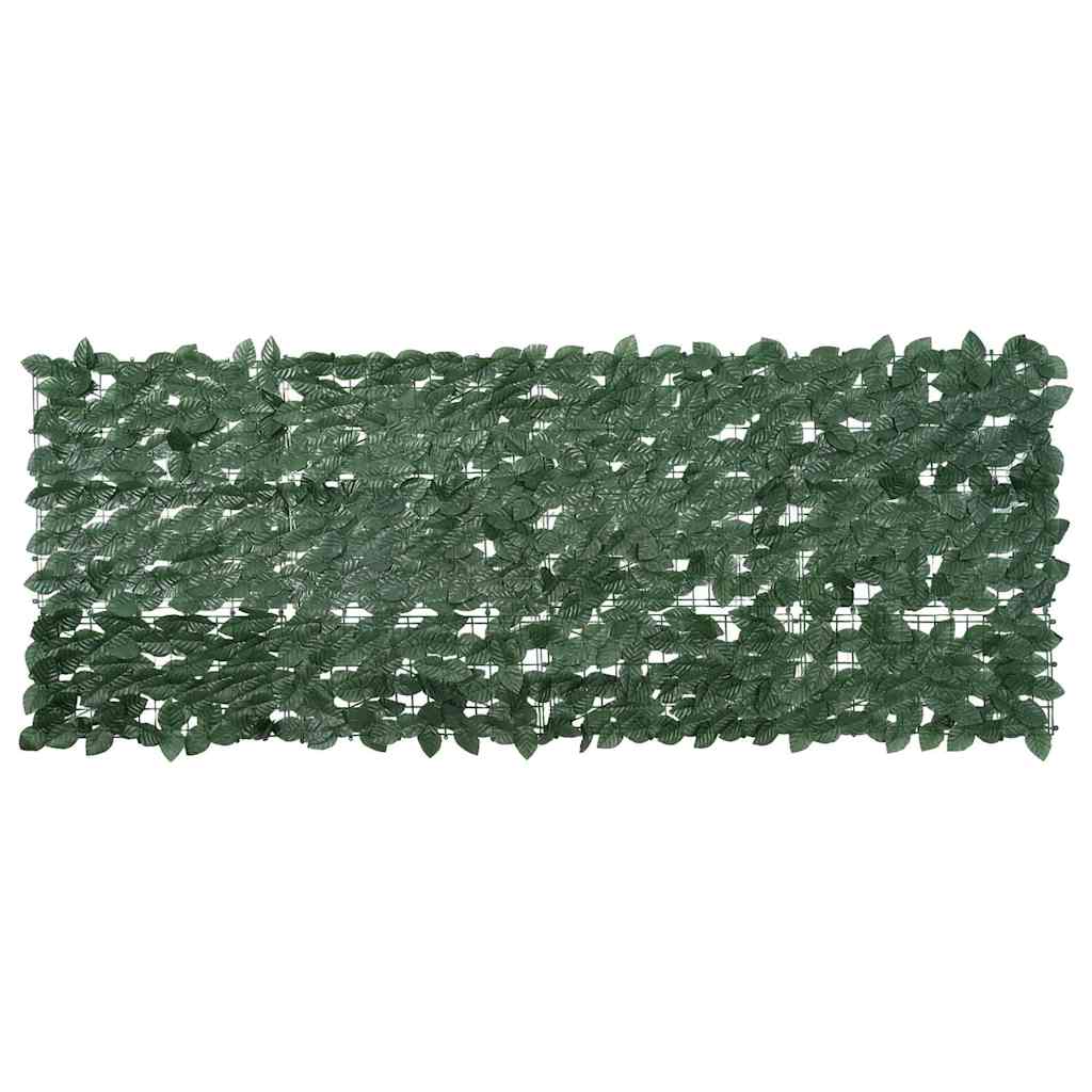 Balkonski zastor s tamnozelenim lišćem 200 x 75 cm