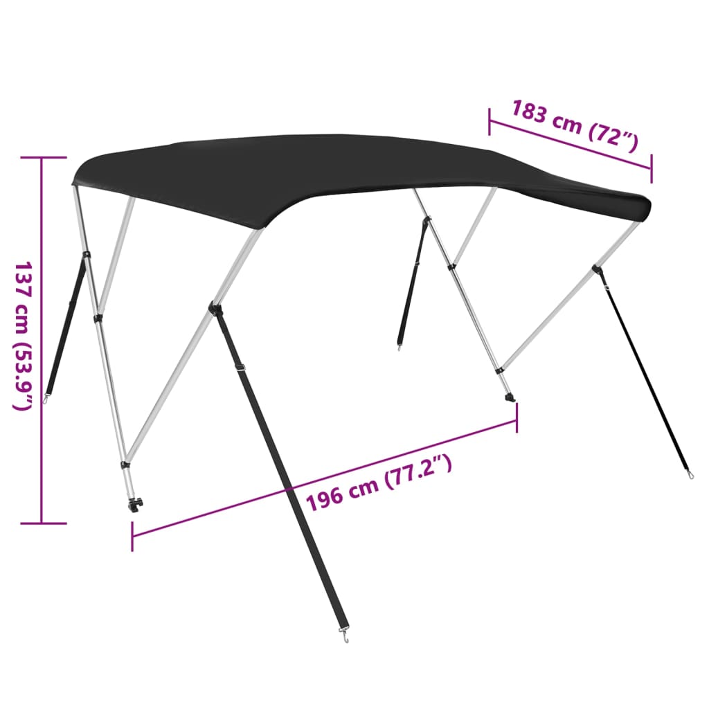 Tenda bimini s 3 luka plava 183x196x137 cm