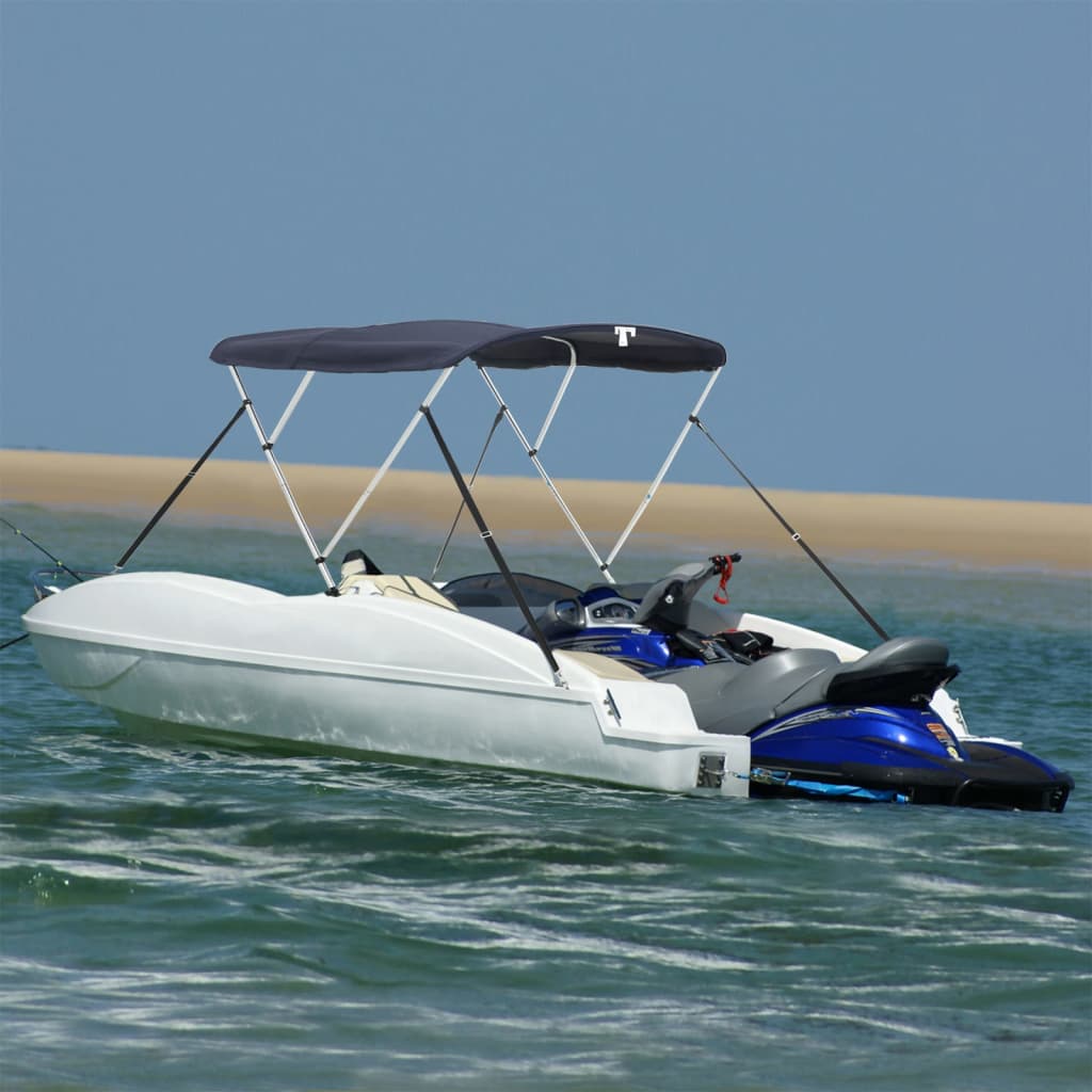 Tenda bimini s 3 luka i mrežastim zidovima 183x(185-198)x137 cm