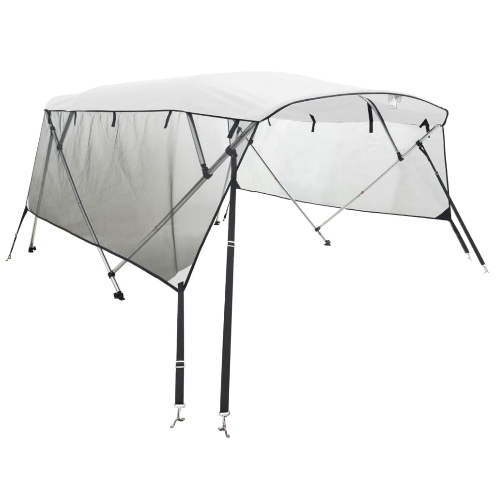 Tenda bimini s 4 luka i mrežastim zidovima 243x(170-182)x137 cm