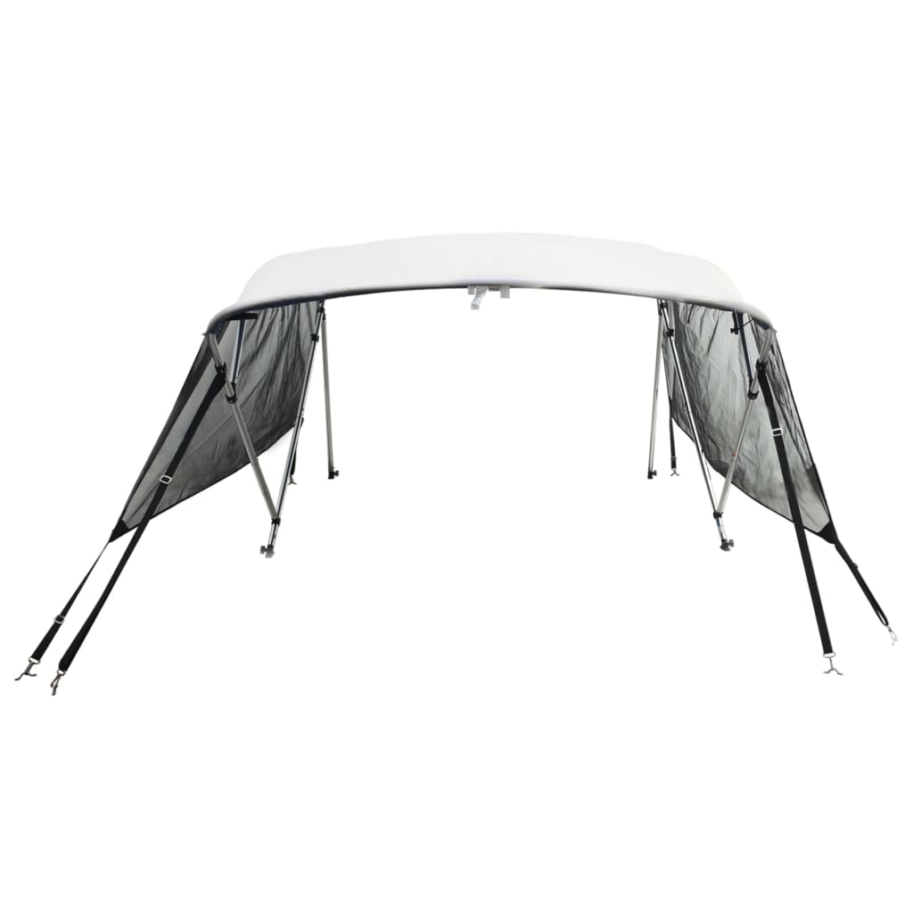 Tenda bimini s 4 luka i mrežastim zidovima 243x(170-182)x137 cm