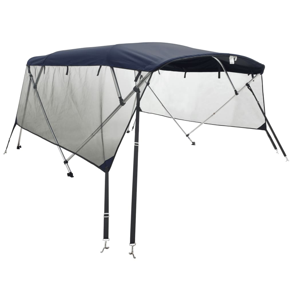 Tenda bimini s 4 luka i mrežastim zidovima 243x(230-244)x137 cm