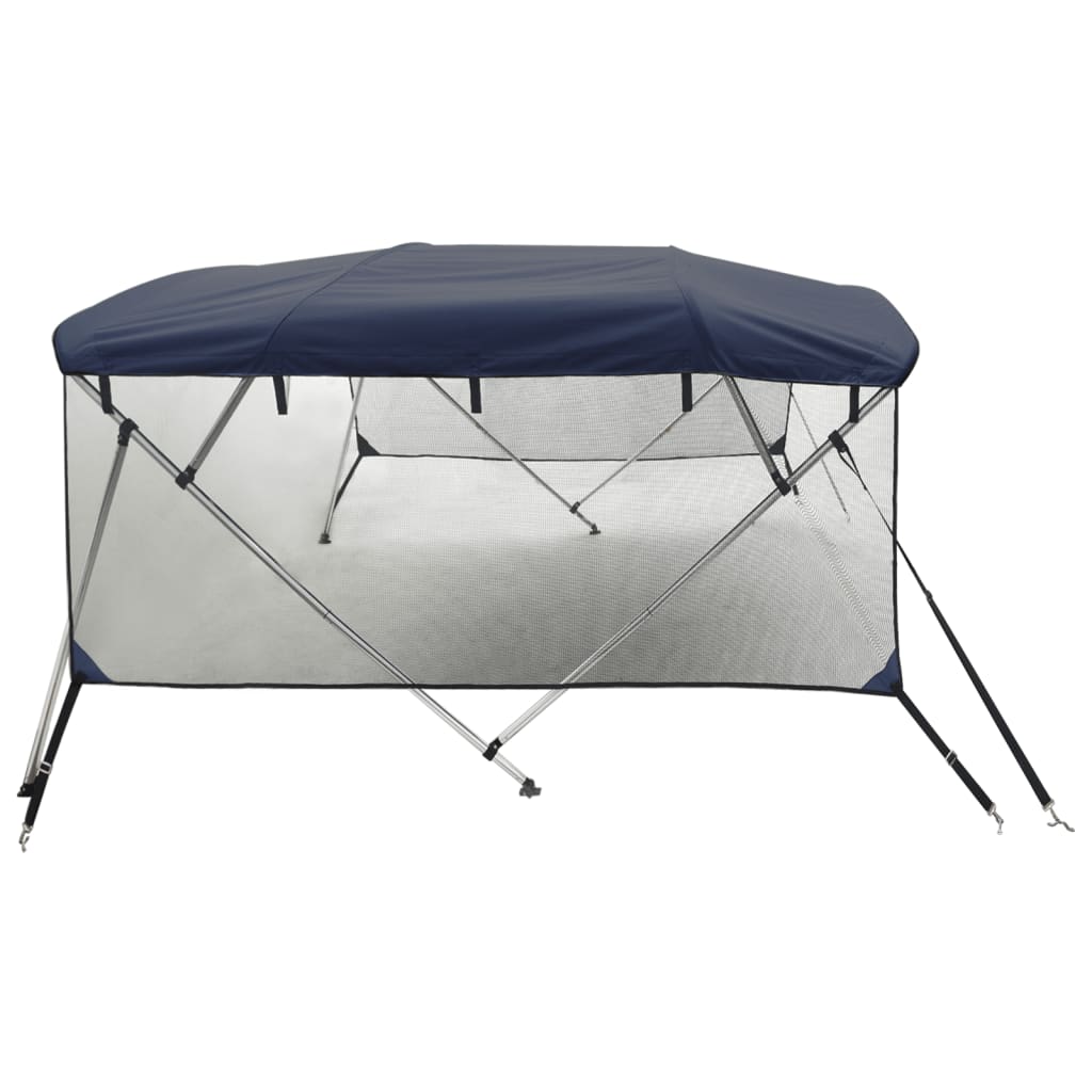 Tenda bimini s 4 luka i mrežastim zidovima 243x(230-244)x137 cm
