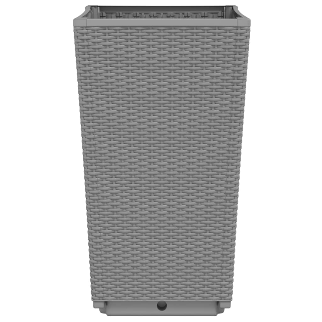 Vrtne sadilice 2 kom svjetlosive 32,5 x 32,5 x 57 cm PP