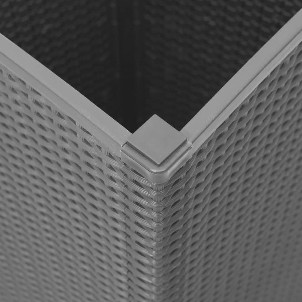 Vrtne sadilice 2 kom svjetlosive 32,5 x 32,5 x 57 cm PP