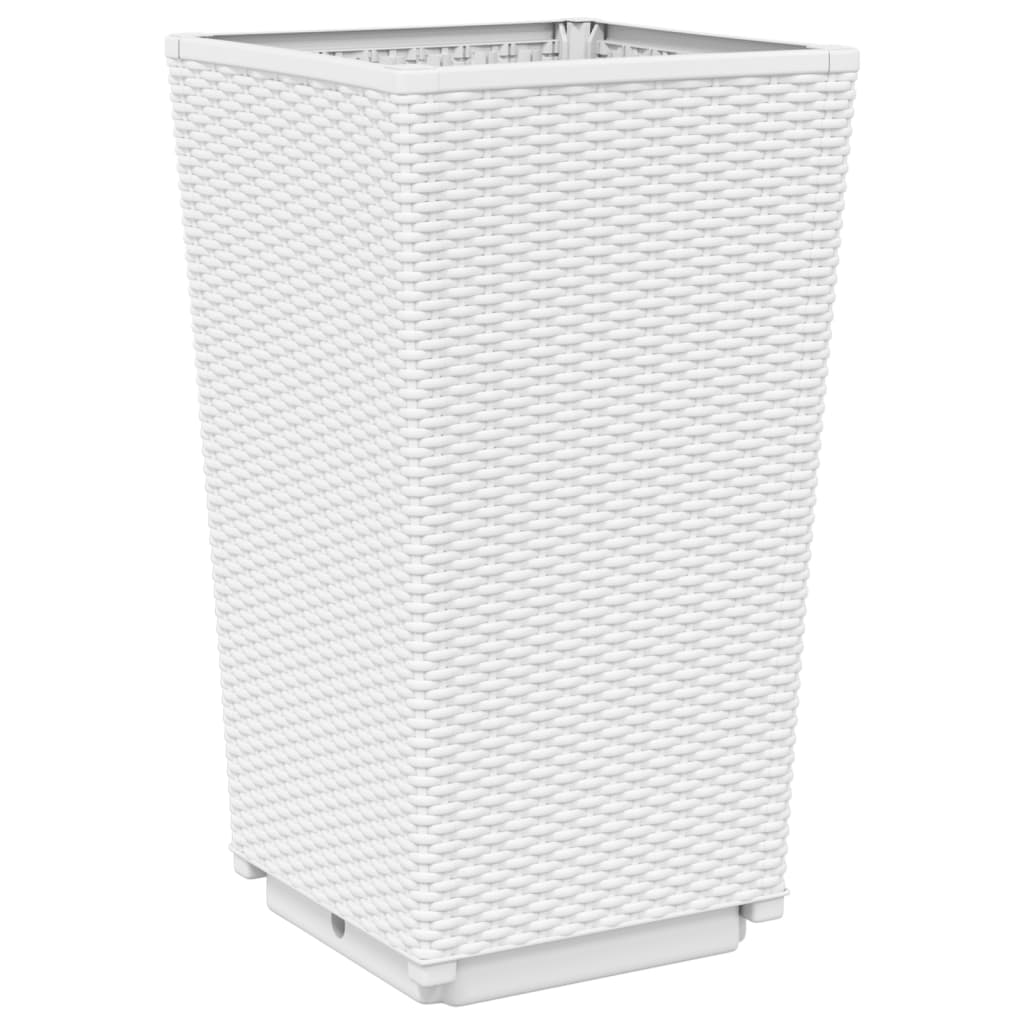 Vrtne sadilice 2 kom bijele 32,5 x 32,5 x 57 cm od PP-a