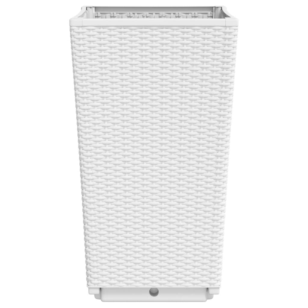 Vrtne sadilice 2 kom bijele 32,5 x 32,5 x 57 cm od PP-a