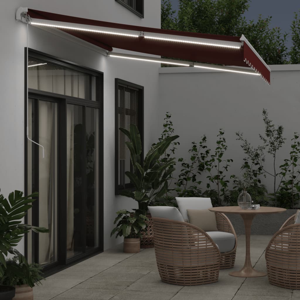 Tenda na ručno uvlačenje s LED bordo 350 x 250 cm