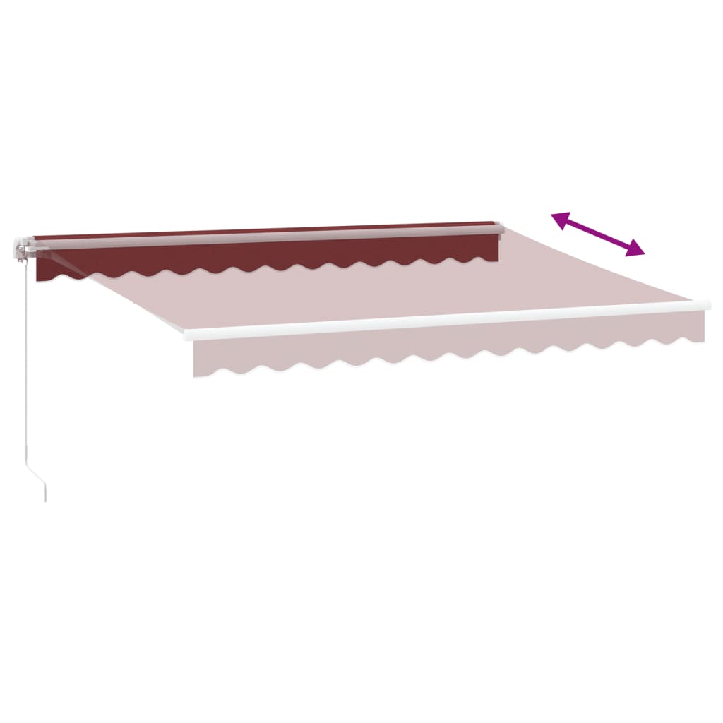 Tenda na ručno uvlačenje s LED bordo 350 x 250 cm