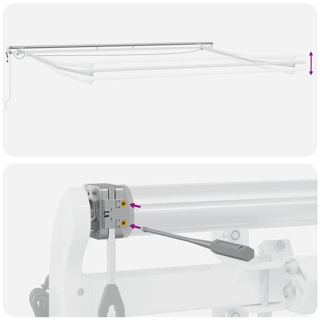 Tenda na automatsko uvlačenje s LED bordo 400 x 300 cm