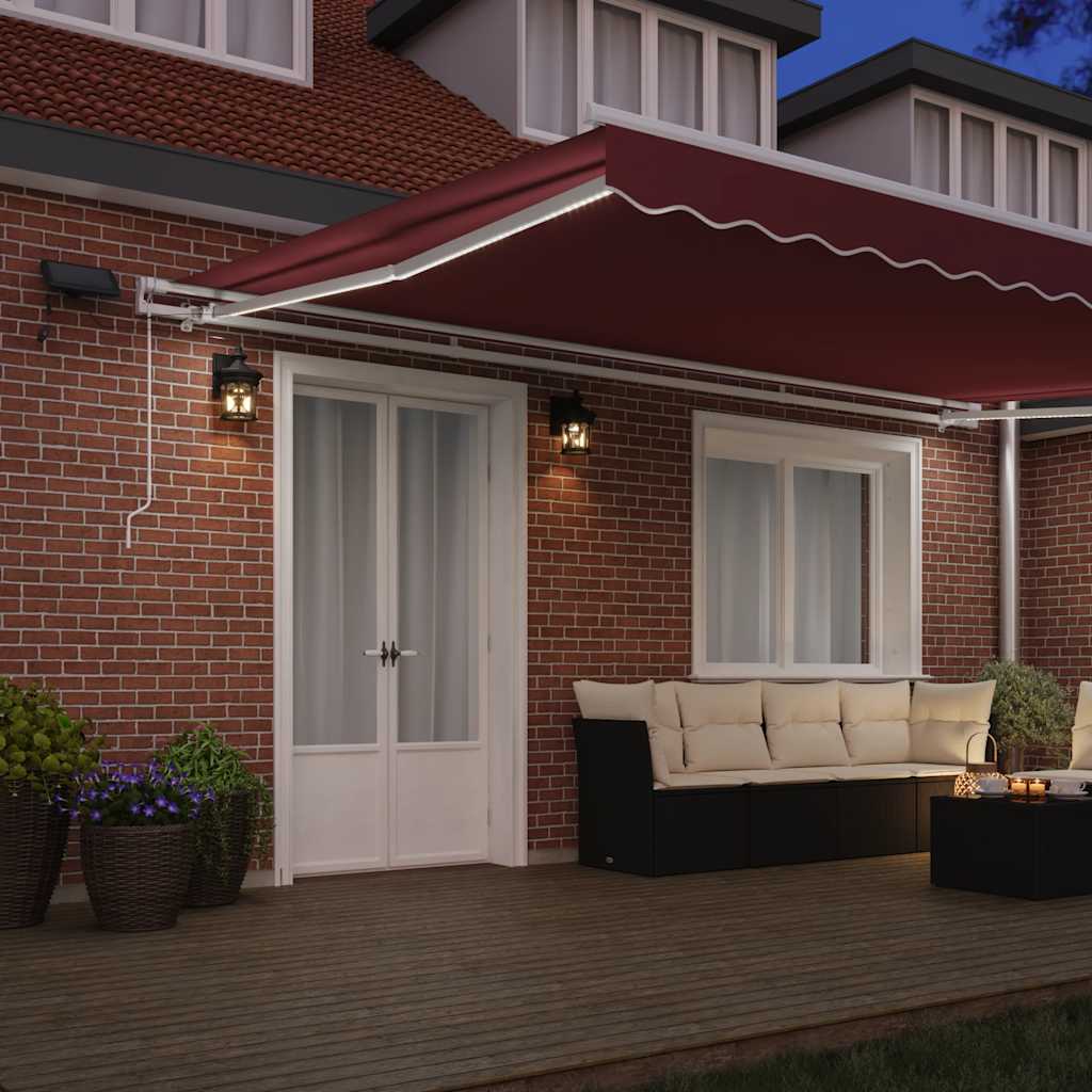 Tenda na ručno uvlačenje s LED bordo 500 x 300 cm