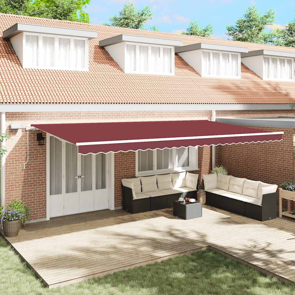 Tenda na ručno uvlačenje s LED bordo 600 x 300 cm