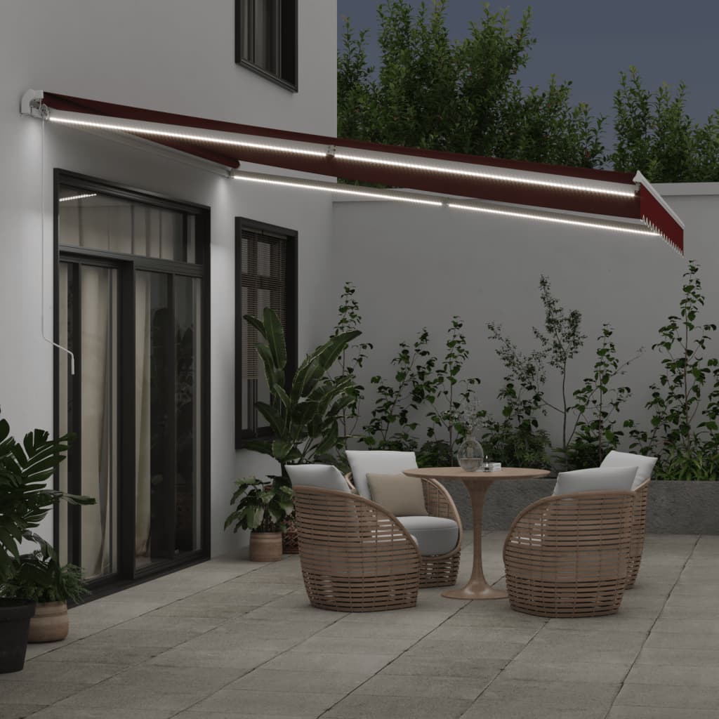Tenda na ručno uvlačenje s LED bordo 400 x 350 cm