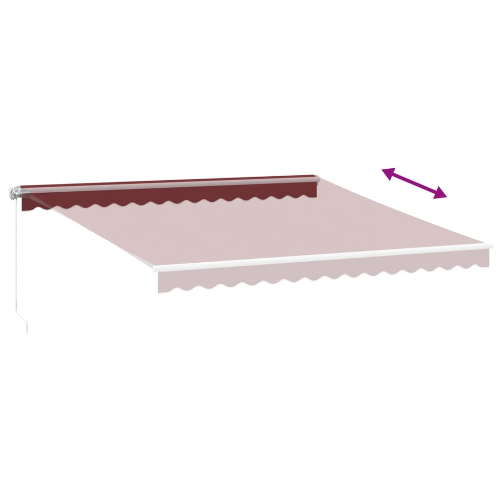 Tenda na ručno uvlačenje s LED bordo 400 x 350 cm