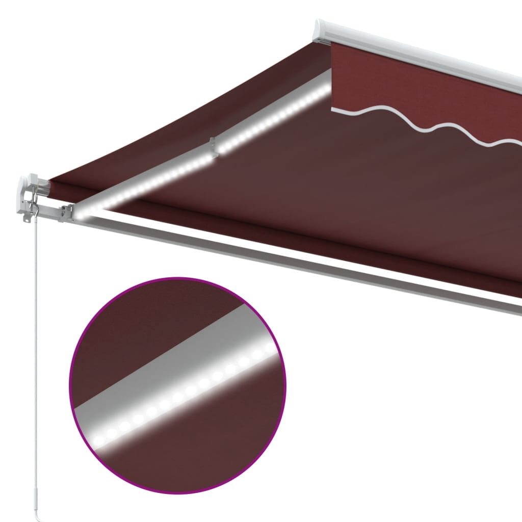 Tenda na ručno uvlačenje s LED bordo 400 x 350 cm