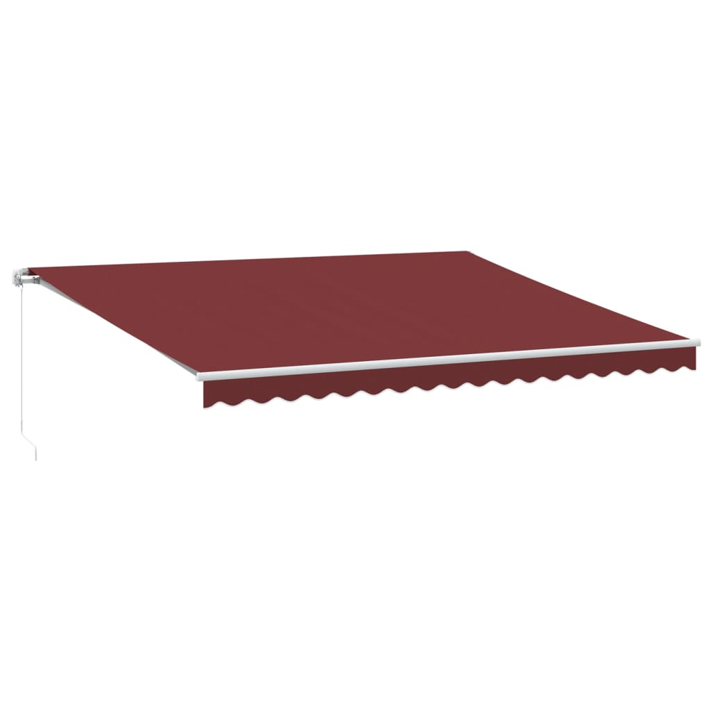 Tenda na ručno uvlačenje bordo 450 x 350 cm