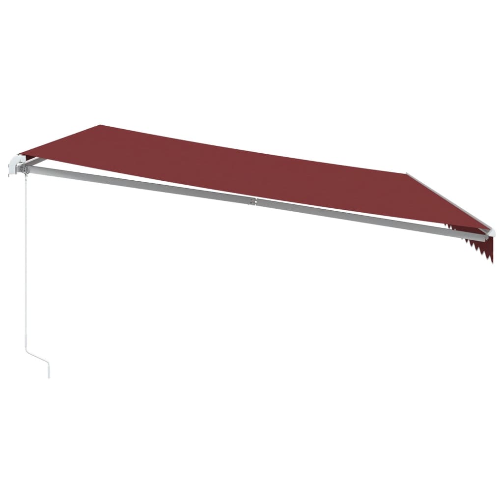 Tenda na ručno uvlačenje bordo 500 x 350 cm