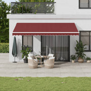Tenda na ručno uvlačenje s LED bordo 500 x 350 cm