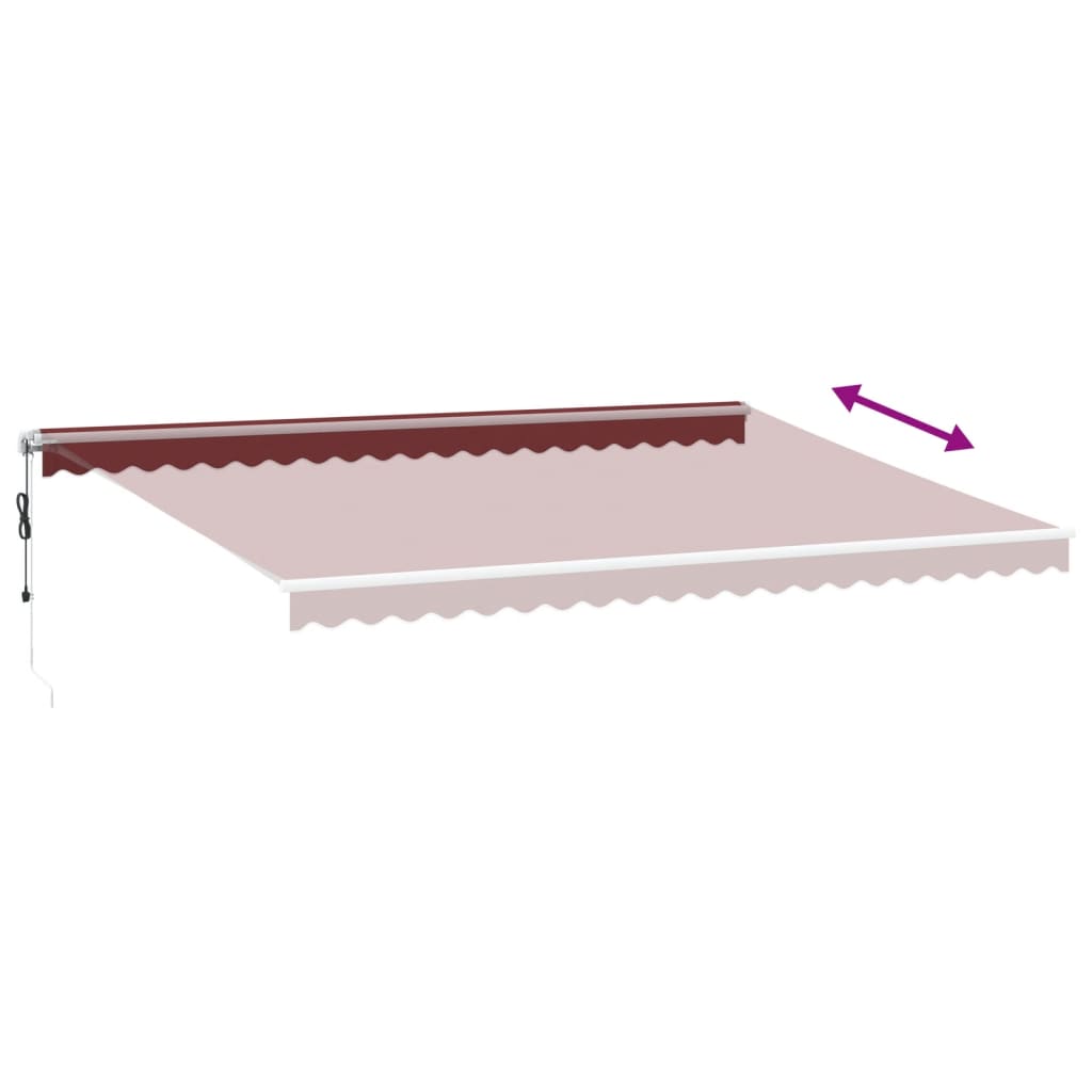 Tenda na automatsko uvlačenje bordo 500 x 350 cm