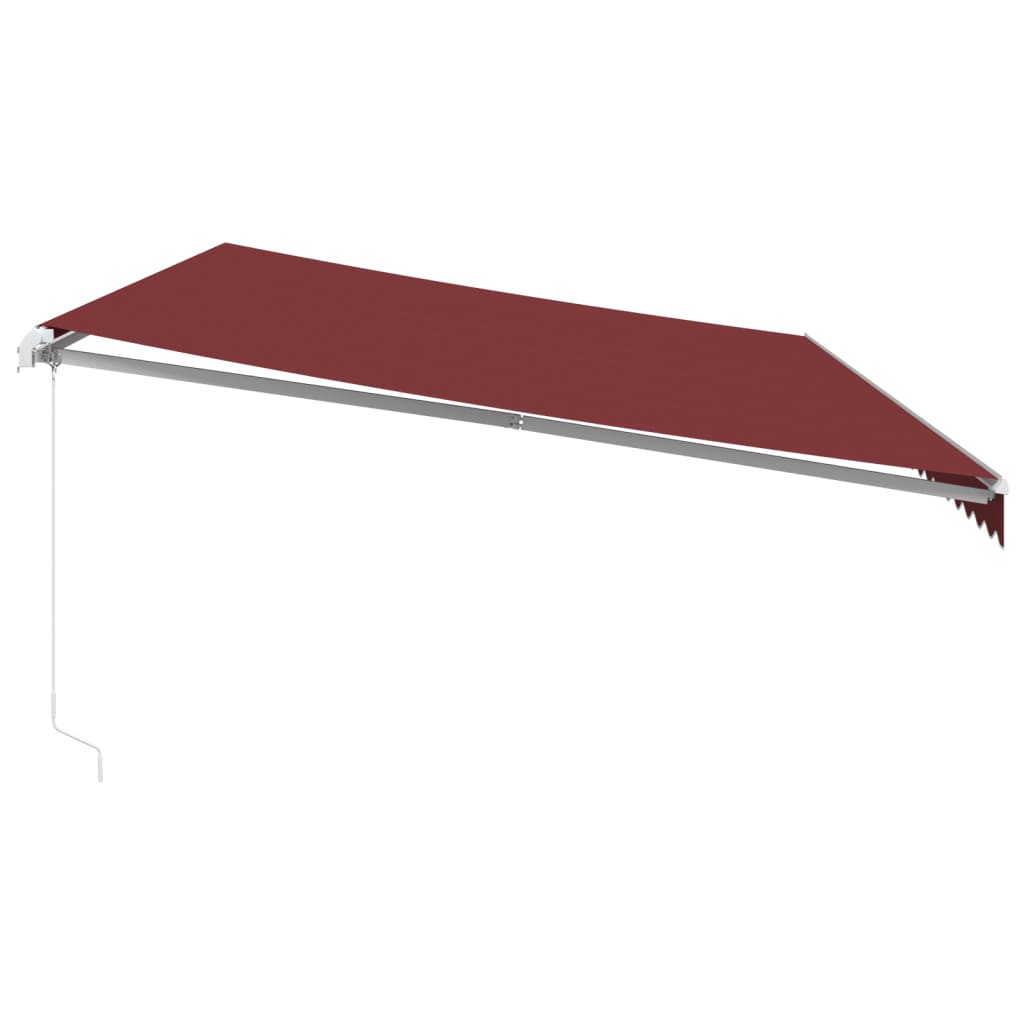 Tenda na ručno uvlačenje bordo 600 x 350 cm